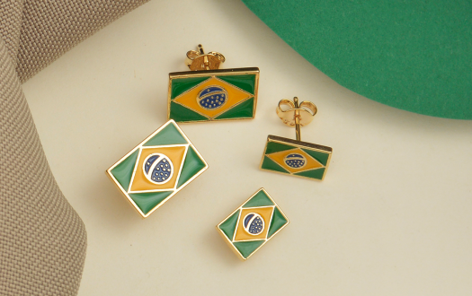 Semijoias inspiradas no Brasil