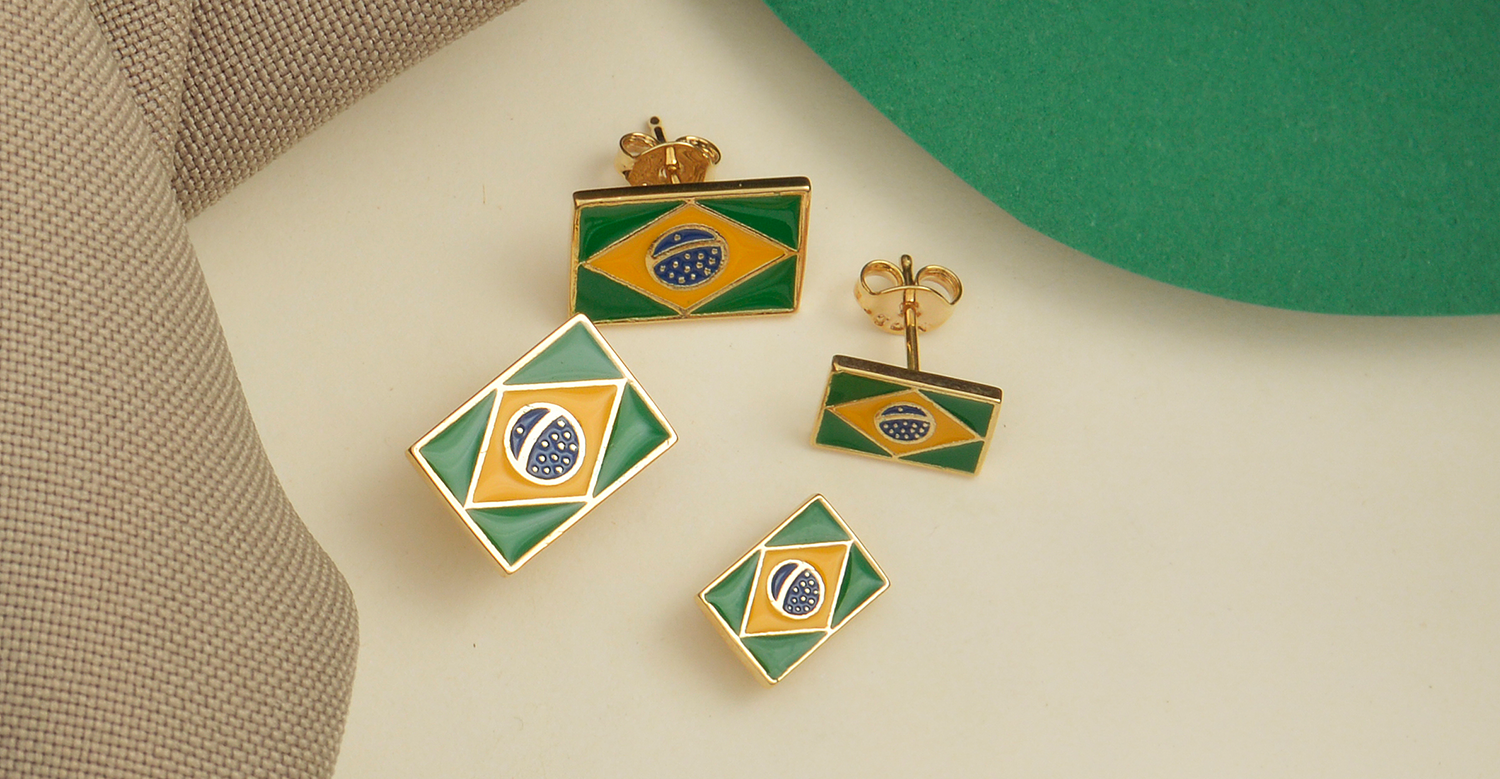 Semijoias inspiradas no Brasil
